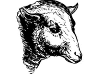 Sticker Custom Preview Image #026399 Antique Style Animals Sheep