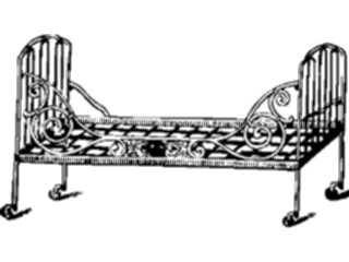 Sticker Custom Preview Image #026406 Antique Style Household Bed Frame1