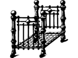 Sticker Custom Preview Image #026407 Antique Style Household Bed Frame2