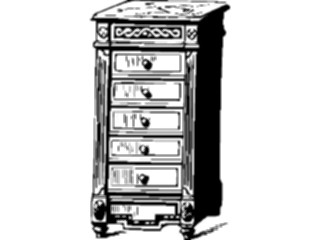 Sticker Custom Preview Image #026430 Antique Style Household Chestof Drawers