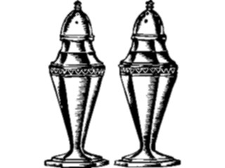 Sticker Custom Preview Image #026506 Antique Style Household Salt Pepper Shakers1