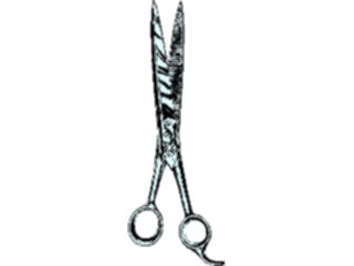 Sticker Custom Preview Image #026512 Antique Style Household Scissors1