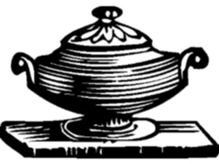 Sticker Custom Preview Image #026530 Antique Style Household Sugar Bowl