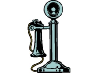 Sticker Custom Preview Image #026539 Antique Style Household Telephone