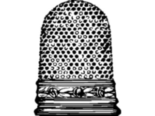 Sticker Custom Preview Image #026542 Antique Style Household Thimble