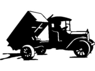 Sticker Custom Preview Image #026604 Antique Style Miscellaneous Truck Dump