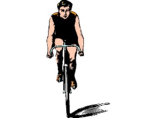 Sticker Custom Preview Image #026654 Antique Style People General Cyclist1