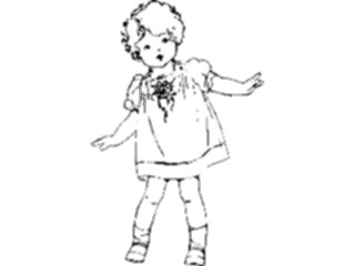 Sticker Custom Preview Image #026709 Antique Style People General Girlin Dress3