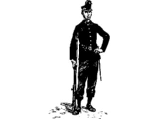 Sticker Custom Preview Image #026751 Antique Style People General Soldier4