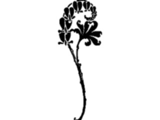 Sticker Custom Preview Image #026910 Antique Style Plants Flowers Flowers Silhouette4