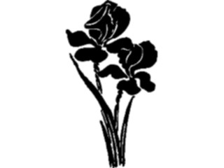 Sticker Custom Preview Image #026911 Antique Style Plants Flowers Flowers Silhouette5