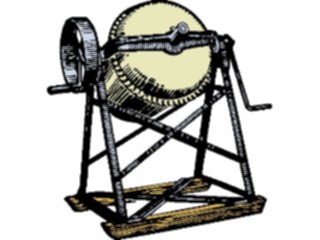 Sticker Custom Preview Image #026935 Antique Style Tools Hardware Cement Mixer