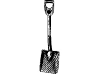 Sticker Custom Preview Image #026963 Antique Style Tools Hardware Shovel1