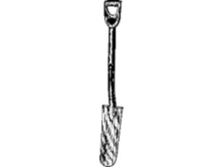 Sticker Custom Preview Image #026964 Antique Style Tools Hardware Shovel2