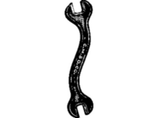 Sticker Custom Preview Image #026977 Antique Style Tools Hardware Wrench3