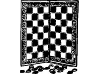 Sticker Custom Preview Image #026987 Antique Style Toys Games Checkers