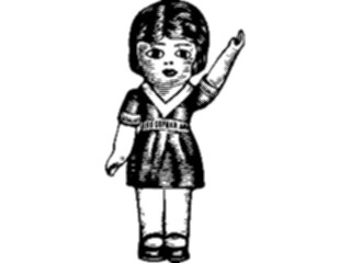 Sticker Custom Preview Image #026991 Antique Style Toys Games Doll2