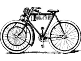 Sticker Custom Preview Image #027021 Antique Style Travel Leisure Bicycle