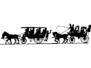 Sticker Custom Preview Image #027028 Antique Style Travel Leisure Carriages