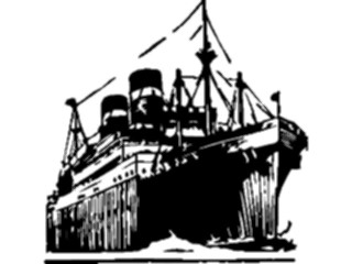 Sticker Custom Preview Image #027036 Antique Style Travel Leisure Cruise Ship2