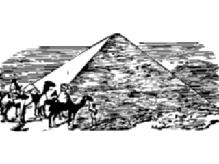 Sticker Custom Preview Image #027049 Antique Style Travel Leisure Pyramid