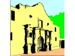 Sticker Custom Preview Image #027067 Architecture Landmarks United States Alamo1