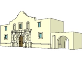 Sticker Custom Preview Image #027069 Architecture Landmarks United States Alamo3