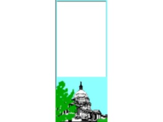 Sticker Custom Preview Image #027084 Architecture Landmarks United States Capitol Frame