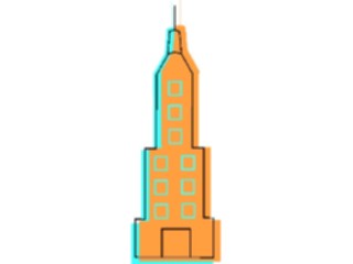 Sticker Custom Preview Image #027104 Architecture Landmarks United States Empire State Building6