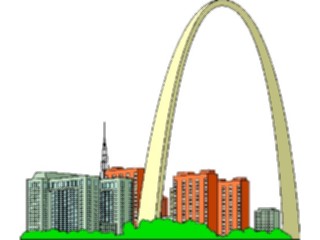 Sticker Custom Preview Image #027113 Architecture Landmarks United States Gateway Arch8