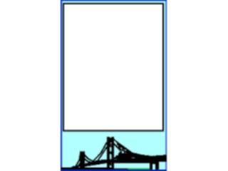 Sticker Custom Preview Image #027123 Architecture Landmarks United States Golden Gate Bridge Frame