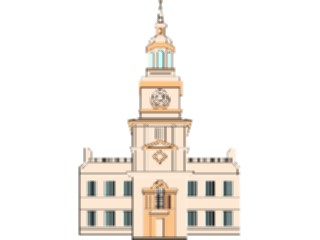 Sticker Custom Preview Image #027132 Architecture Landmarks United States Independence Hall1