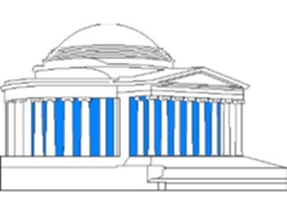 Sticker Custom Preview Image #027136 Architecture Landmarks United States Jefferson Memorial1