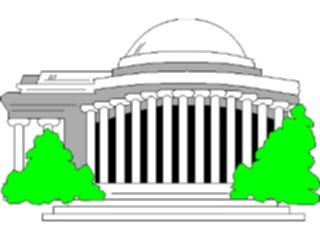 Sticker Custom Preview Image #027137 Architecture Landmarks United States Jefferson Memorial2