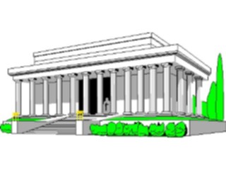 Sticker Custom Preview Image #027149 Architecture Landmarks United States Lincoln Memorial3