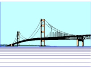 Sticker Custom Preview Image #027154 Architecture Landmarks United States Mackinac Bridge