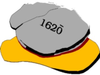 Sticker Custom Preview Image #027182 Architecture Landmarks United States Plymouth Rock