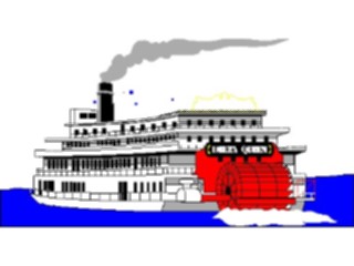Sticker Custom Preview Image #027186 Architecture Landmarks United States Riverboat
