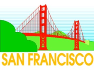 Sticker Custom Preview Image #027190 Architecture Landmarks United States San Francisco Title