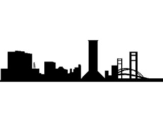Sticker Custom Preview Image #027196 Architecture Landmarks United States Skyline03