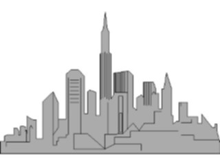 Sticker Custom Preview Image #027198 Architecture Landmarks United States Skyline05