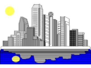 Sticker Custom Preview Image #027199 Architecture Landmarks United States Skyline06