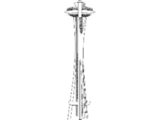 Sticker Custom Preview Image #027214 Architecture Landmarks United States Space Needle2