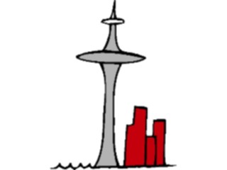 Sticker Custom Preview Image #027215 Architecture Landmarks United States Space Needle3