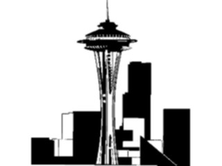 Sticker Custom Preview Image #027217 Architecture Landmarks United States Space Needle5