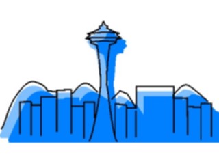 Sticker Custom Preview Image #027219 Architecture Landmarks United States Space Needle7