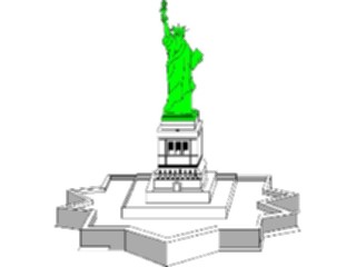 Sticker Custom Preview Image #027228 Architecture Landmarks United States Statueof Liberty06