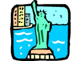 Sticker Custom Preview Image #027233 Architecture Landmarks United States Statueof Liberty11