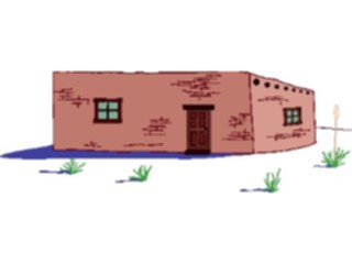 Sticker Custom Preview Image #027263 Architecture Landmarks World General Adobe House1