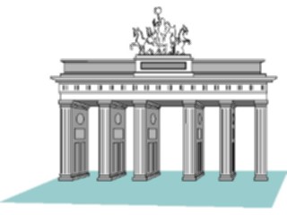 Sticker Custom Preview Image #027327 Architecture Landmarks World General Brandenburg Gate2